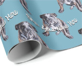 Bulldog Wrapping Paper Custom Dog kerstpaper Cadeaupapier (Rol Hoek)