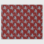 Bulldog Wrapping Paper Custom Dog kerstpaper Cadeaupapier (Vlak)