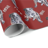 Bulldog Wrapping Paper Custom Dog kerstpaper Cadeaupapier (Rol Hoek)
