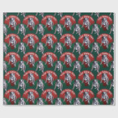 Bulldog Wrapping Paper Custom Dog kerstpaper Cadeaupapier (Vlak)