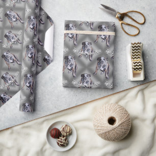 Bulldog Wrapping Paper Custom Dog kerstpaper Cadeaupapier