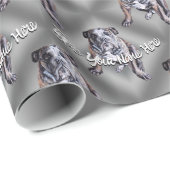Bulldog Wrapping Paper Custom Dog kerstpaper Cadeaupapier (Rol Hoek)