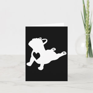 Bulldog Yoga Houden Van Met Hart Franse Cadeau Kaart