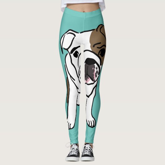 BULLDOG YOGA PANTS LEGGINGS (Voorkant)