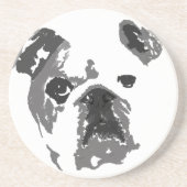 Bulldog Zandsteen Onderzetter (Voorkant)