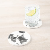 Bulldog Zandsteen Onderzetter (Zijkant)