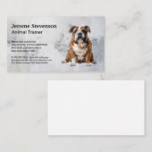 Bulldog Zit | Hondentrainer Visitekaartje (Voorkant / Achterkant)