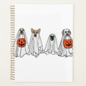 Bulldog Zombie Halloween Kostuum Hondenliefhebber Planner (Voorkant)