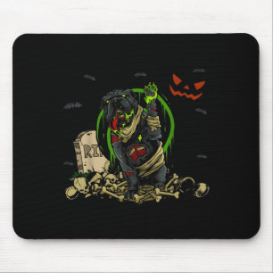 Bulldog Zombie Hond Grappige Zombie Hond Halloween Muismat