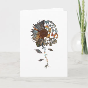 Bulldog Zonnebloem Jij Bent Mijn Wereld Hond Thema Kaart