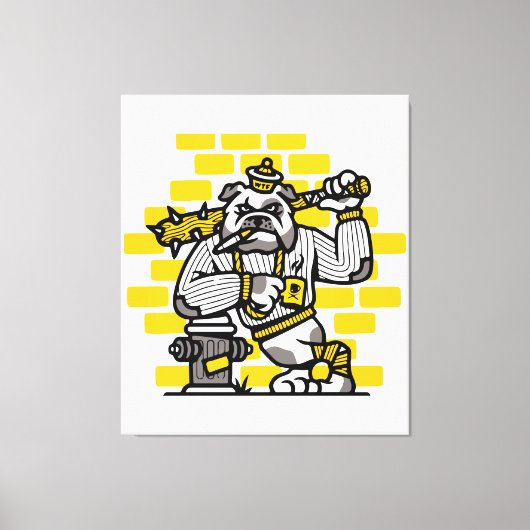 Bulldogbende Canvas Afdruk (Voorkant)