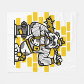 Bulldogbende Fleece Deken (Voorkant (Horizontaal))
