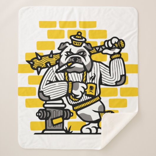 Bulldogbende Sherpa Deken (Voorkant)