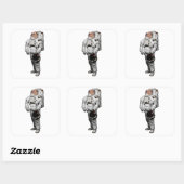 Bulldogge Astronaut Sticker (Vel)