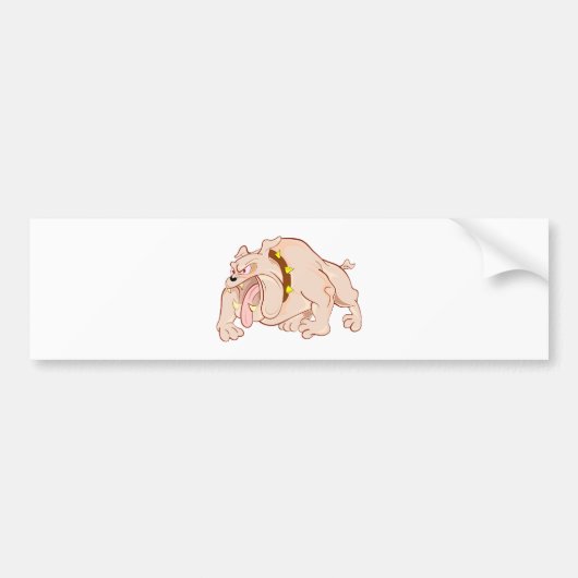 Bulldogge bulldog bumpersticker (Voorkant)