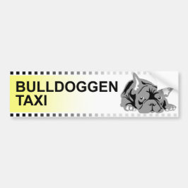 Bulldoggen Taxi (duits) Bumpersticker