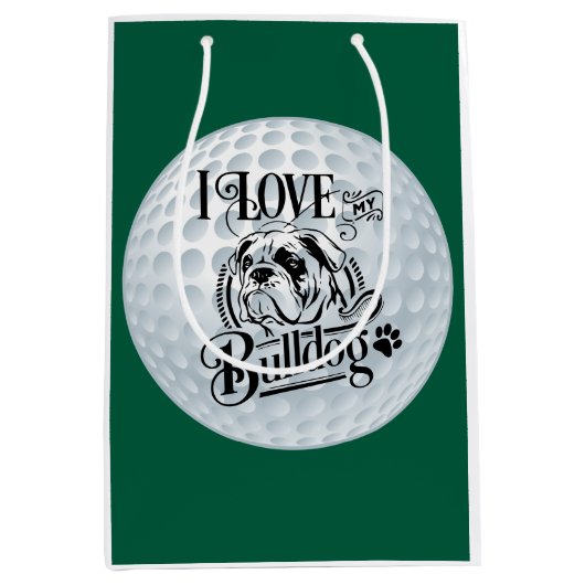 Bulldoggolf Medium Cadeauzakje (Voorkant)
