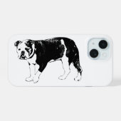 Bulldoghelderheid, Iconische rand iPhone 15 Case (Achterkant horizontaal)
