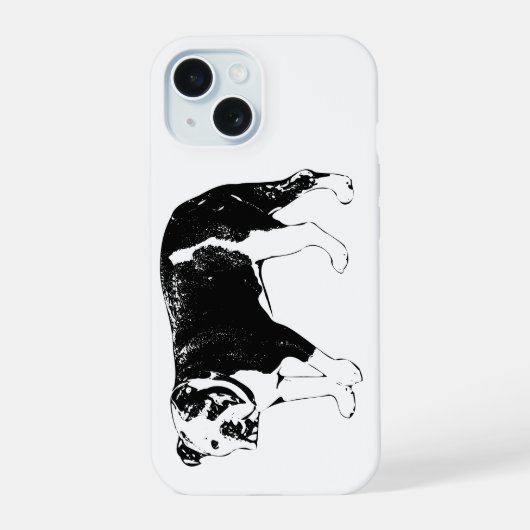 Bulldoghelderheid, Iconische rand iPhone 15 Case (Achterkant)