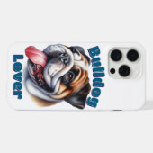 Bulldogliefhebber iPhone Hoesje (Achterkant horizontaal)