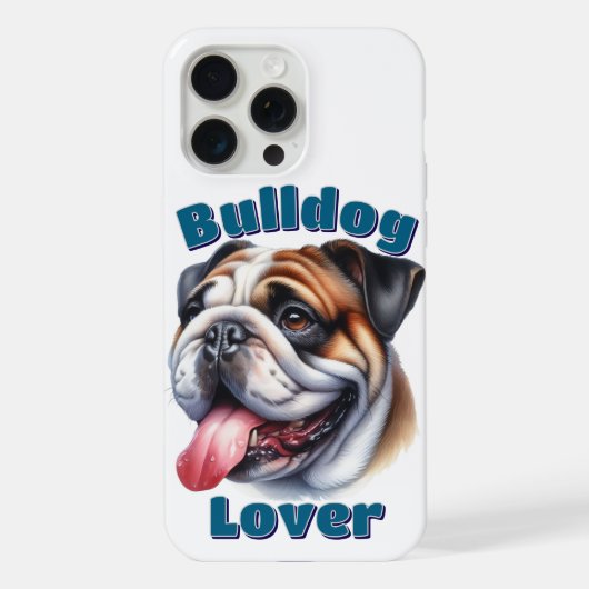 Bulldogliefhebber iPhone Hoesje (Achterkant)