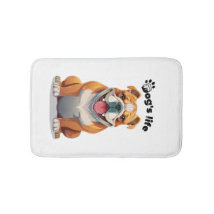 Bulldogliefhebber Kunst � Perfect voor shirts en c Badmat