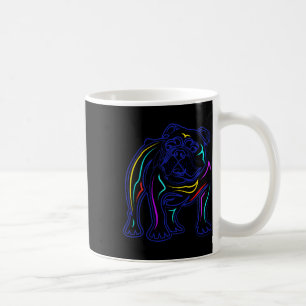 Bulldogliefhebbers Lijntekening Artystieke Bulldog Koffiemok