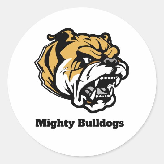 Bulldogs Aangepaste Stickers (Voorkant)