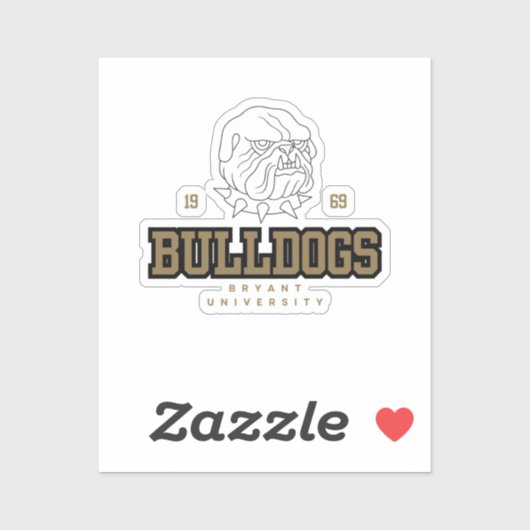 Bulldogs - Bryant University Sticker (Vel)
