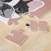 Bulldogs Dog Portrait Legpuzzel (Zijkant)