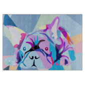 Bulldogs glasplaat snijplank (Voorkant)
