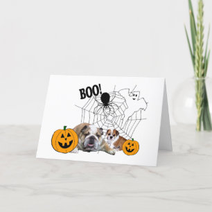 Bulldogs Halloween Wenskaart Kaart