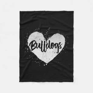 Bulldogs - Hart Hondenliefhebber Dierenfokker Pupp Fleece Deken