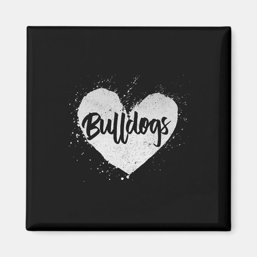 Bulldogs - Hart Hondenliefhebber Dierenfokker Pupp Magneet (Voorkant)