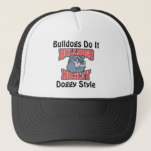 Bulldogs Hockey Pet - Rode letters (Voorkant)