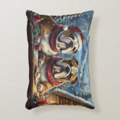 Bulldogs Holiday Design van Rich AMeN Gill Accent Kussen (Voorkant(Verticaal))
