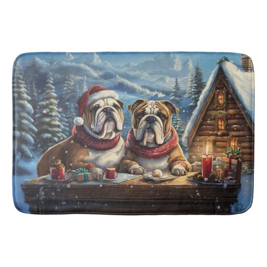 Bulldogs Holiday Design van Rich AMeN Gill Badmat (Voorkant)