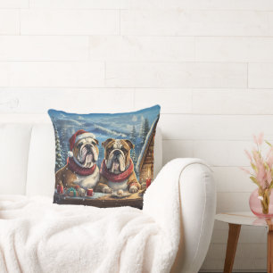 Bulldogs Holiday Design van Rich AMeN Gill Kussen