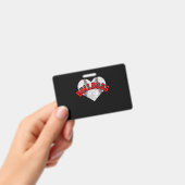 Bulldogs honkbal softbal middelbare school teamcad badge (Handheld)