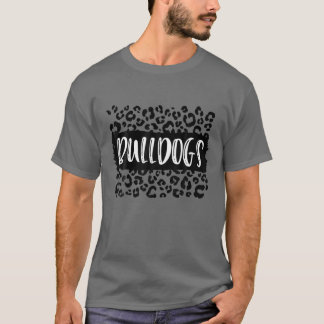 Bulldogs Leerleraar Student School Sports Fan Team T-shirt