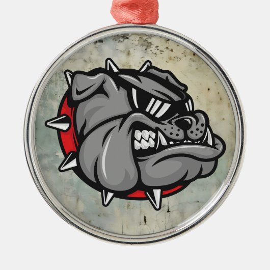Bulldogs Mascot Ornament (Voorkant)