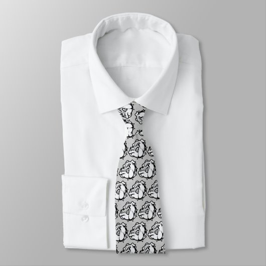 Bulldogs Mascotte Necktie Stropdas (Gebonden)