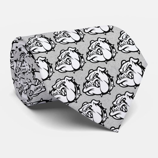 Bulldogs Mascotte Necktie Stropdas (Opgerold)