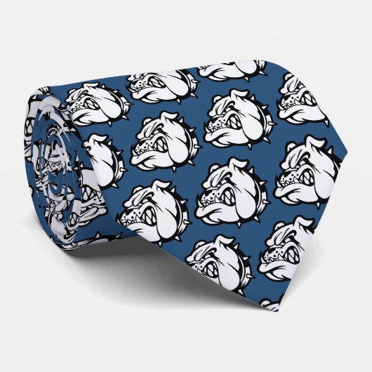 Bulldogs Mascotte Necktie Stropdas (Opgerold)