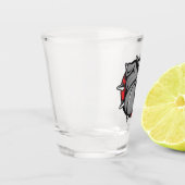 Bulldogs Mascotte Shot Glas (Links)