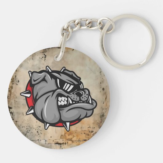 Bulldogs Mascotte Sleutelhanger (Achterkant)
