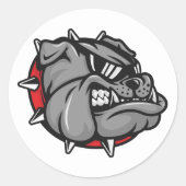 Bulldogs Mascotte Stickers (Voorkant)