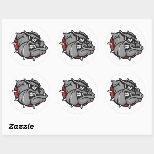Bulldogs Mascotte Stickers (Vel)