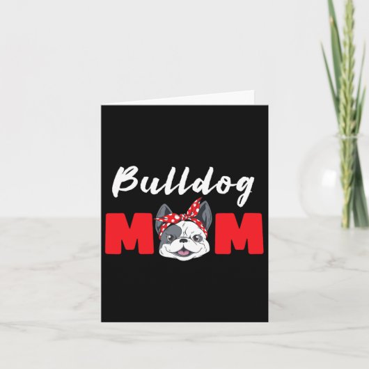 Bulldogs Moeder - Bulldog Kaart (Voorkant)