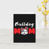 Bulldogs Moeder - Bulldog Kaart (Gele Bloem)